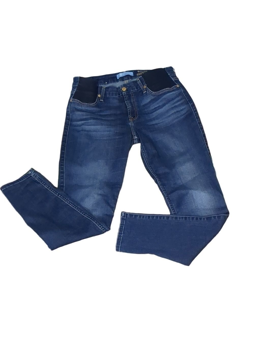 7 for All mankind Blair ankle skinny maternity jeans size 27